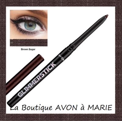 Crayon Eyeliner Avon Glimmerstick Diamonds – Rétractable, Longue Tenue, Effet Scintillant, 0,28 G