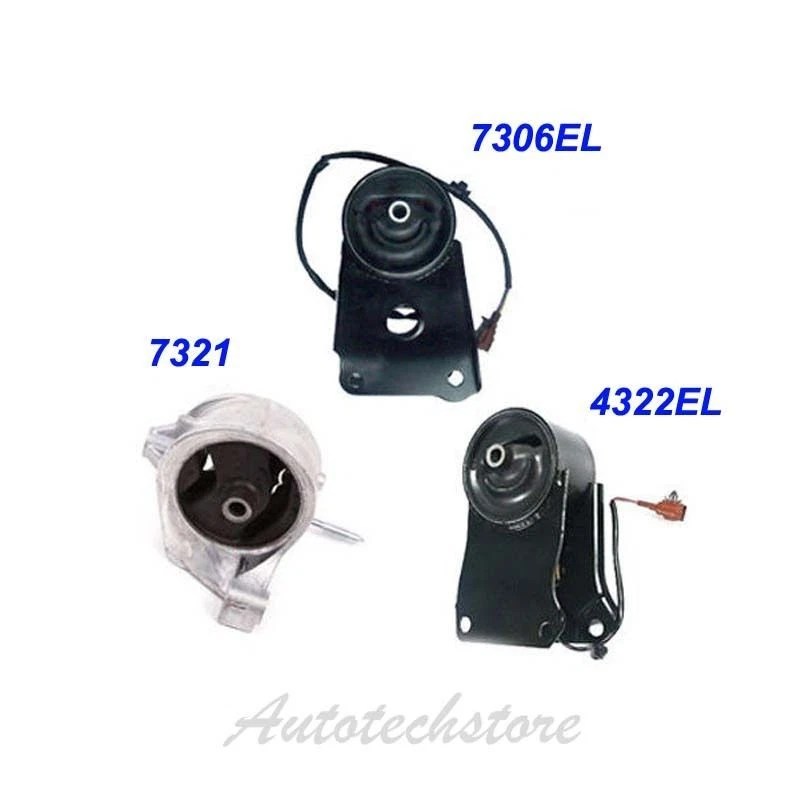 Kit de montaje de motor 3 piezas para 00-04 Infiniti I30 3,0 L/I35 3,5 L con sensores M271 Foto 2 de 4