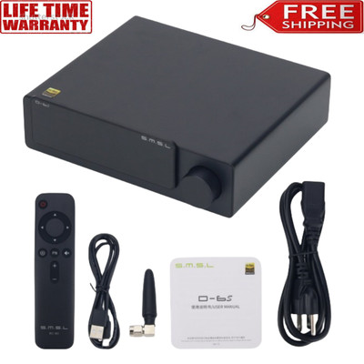 SMSL D6S DAC ES9039Q2M BT5.1 for XMOS MQA HiFi Audio Decoder 4xOPA1612 w/ Remote