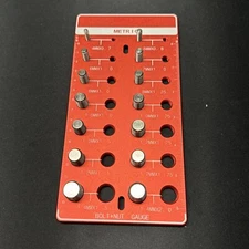Nut and Bolt Thread Checker, Bolt Size and Thread Gauge, 14 Metric