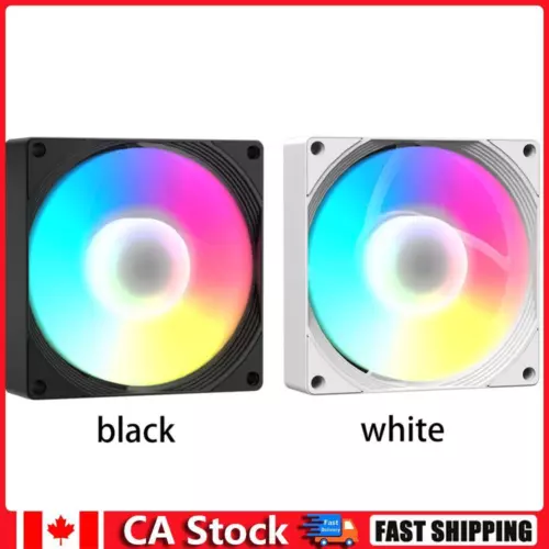 9cm RGB PC Fan 800-1800RPM Speed ARGB PWM Chassis Fan 4Pin for PC Computer Case