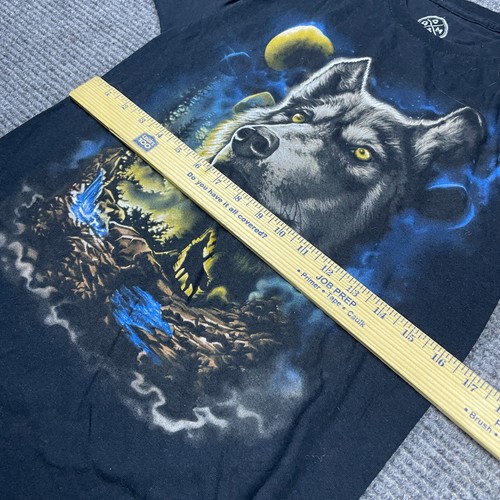 Wolf Pack Men T-Shirt Small Black DOM Midnight Graphic Adult Tee - Picture 4 of 5