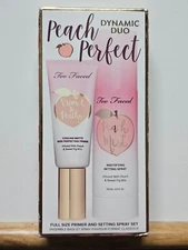 Too Faced PEACH PERFECT DYNAMIC DUO Primer and Setting Spray Set (FULL SIZE)