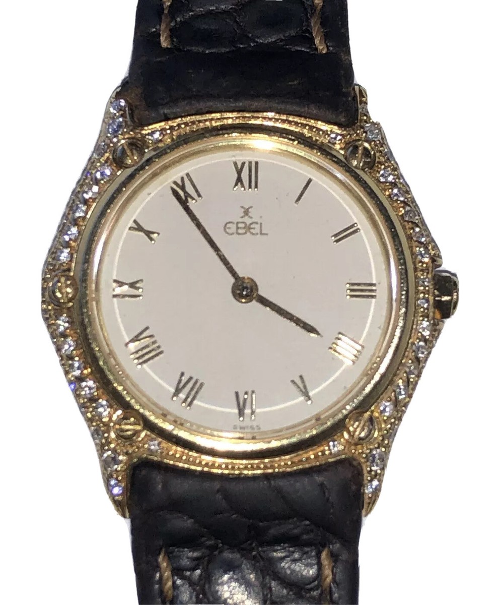 Ebel Women's 18k Yellow Gold Quartz & Diamonds Watch With Original