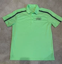 Port Authority Deep Eddy Lime Vodka Mens L Shirt Golf Polo Shirt Lime Green