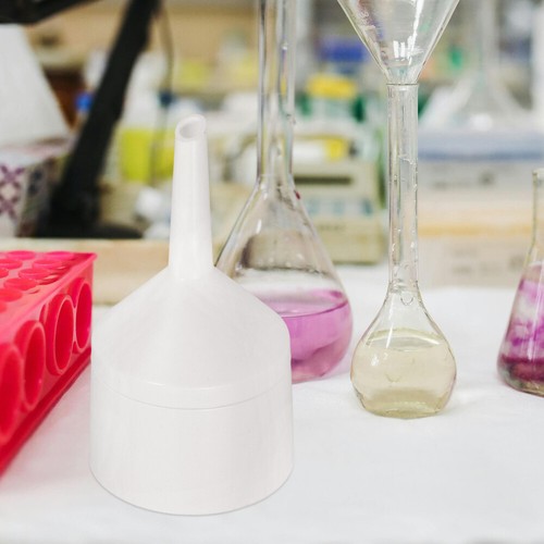 Botella líquida embudo de papel de filtro de plástico embudos de cocina para transferencia - Imagen 5 de 12
