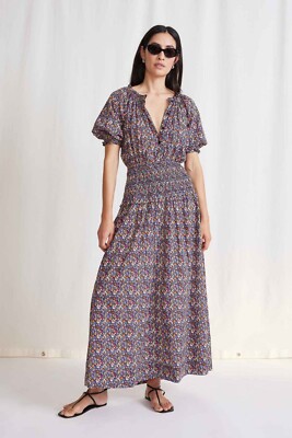 APIECE APART Marca long Dress Bettina Floral Multi MEDIUM M