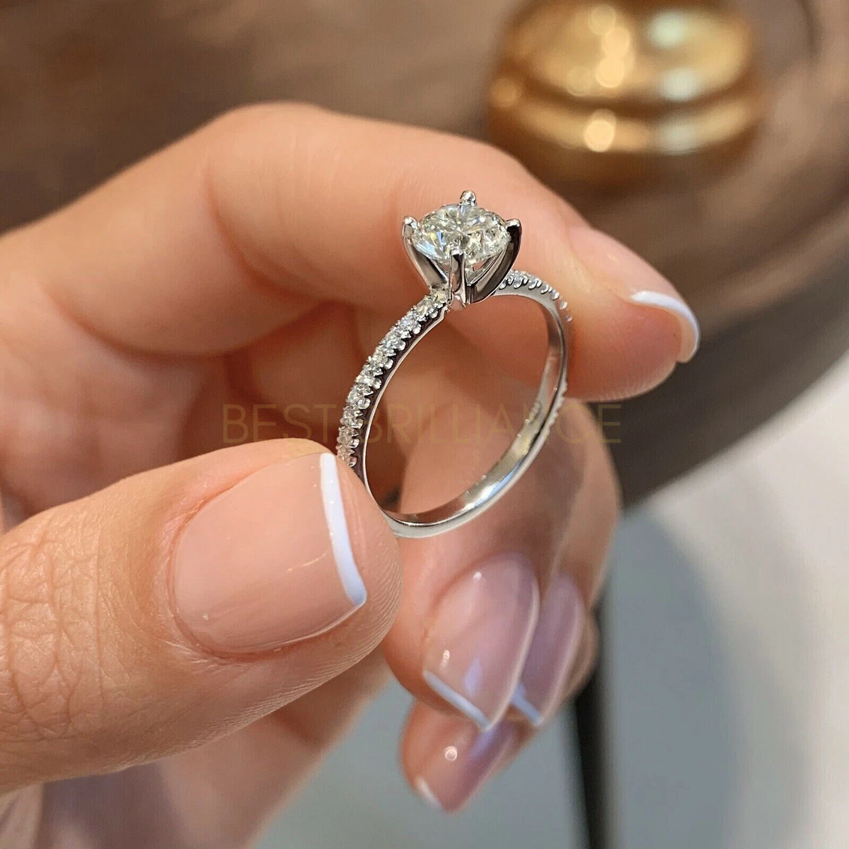 Diamond solitaire engagement ring online