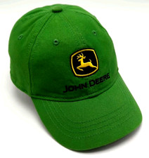 JOHN DEERE hat green cap elastic strap - Toddler size hat