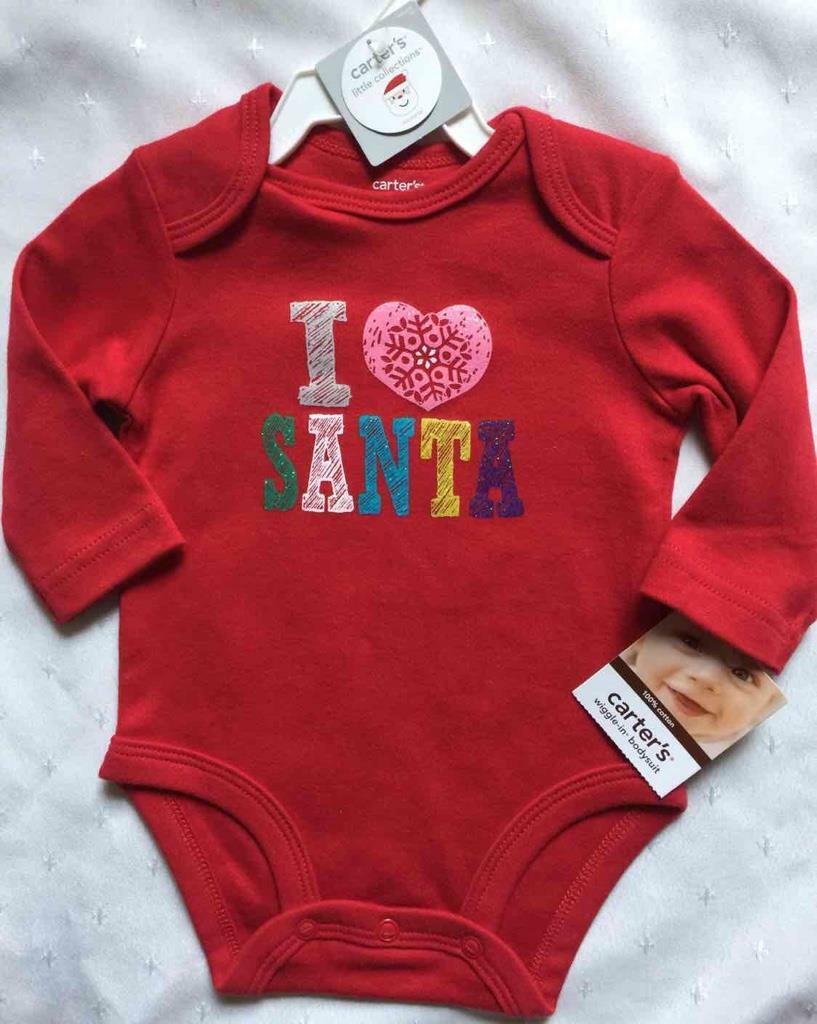 Carter's Christmas Baby Girl Months Bodysuit Outfit 1-Piece I
