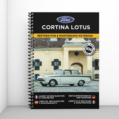 FORD CORTINA LOTUS : Restaurierungsnotizbuch -KOSTENLOS VERSAND MIT HERMES !