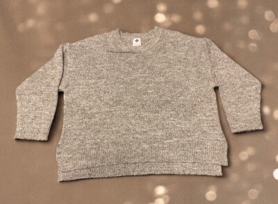 Like Love 3XL Women s Sweater, Gray Black White Chunky Knit Pullover Top, Cute!