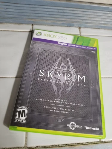 The Elder Scrolls V: Skyrim -- Legendary Edition (Xbox 360, 2013) with map