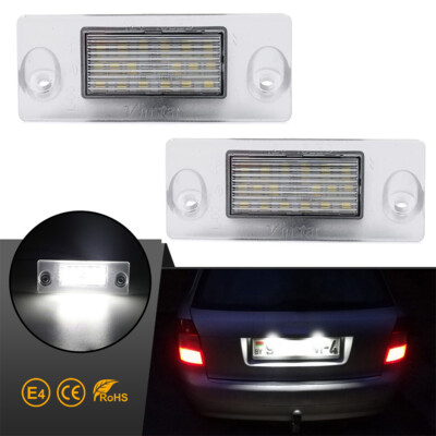 2x LED license plate lighting for Audi A3 8L | A4 Avant sedan estate car B5 8D