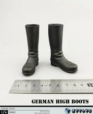 1/6 German WWII Soldier Military Boots HOLLOW for 12'' Male Action Figure