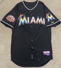 2012 Miami Marlins Omar Infante Team Issued Jersey