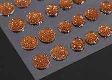 CraftbuddyUS CB64BR 50 Self Adhesive Brown Diamnte Rhinestone Stickon Bubble Gem