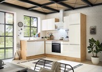 KüChe KüChenzeile WinkelküChe Marleen Premium 280 Cm Weiß Artisan Eiche Respekta