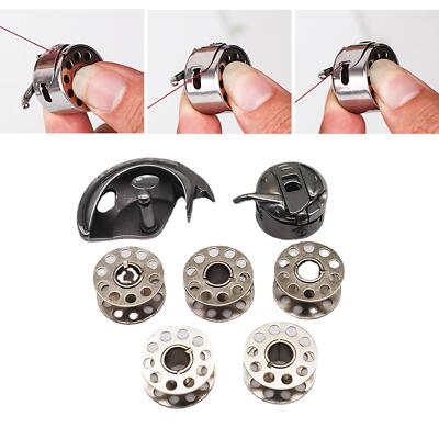 7 STÜCKE Shuttle Bobbin & Bobbin Case & Shuttle Haken Haushalt Hadecrafts