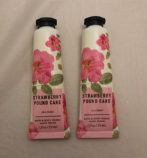 Bath Body Works Strawberry Pound Cake Hand Cream w/ Shea Butter X 2