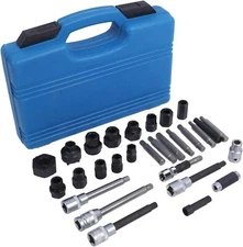 30PCS Alternator Pulley Removal Install Tool Kit Clutch Freewheel Removal Socket