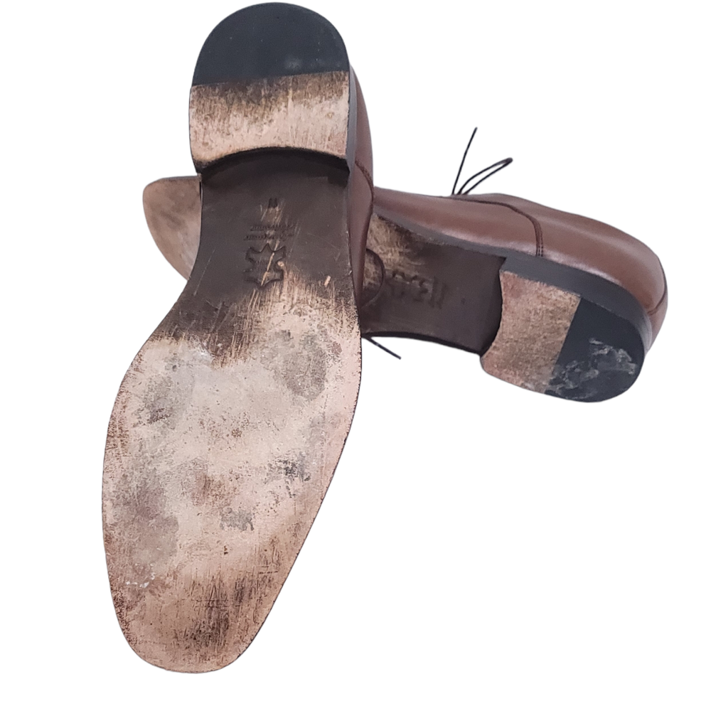 Lavorazione Artigiana Mens Brown Leather Lace Up Brogue Dress Shoes Size 11 Lavorazione Artigiana Mens Brown Leather Lace Up Brogue  main image 3