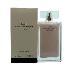 NARCISO RODRIGUEZ FOR HER L'EAU EAU DE TOILETTE SPRAY 100 ML/3.3 FL.OZ. (T).