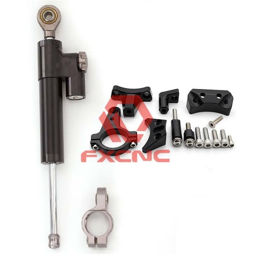 Steering Damper Linear Stabilizer Bracket Kit Mount Fit Kawasaki NINJA400 18-20 - Picture 40 of 47