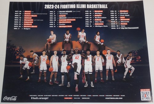 Illinois 2017-2025 Fighting Illini Basketball Football & Hall of Fame posters - Picture 6 of 78