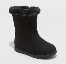 Cat  Jack Girls Toddler Leah Shearling Style Boots - Size 5 New