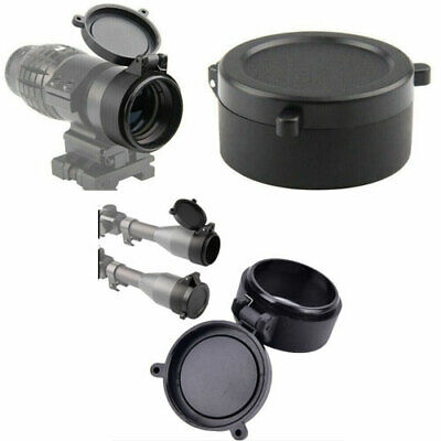 Rifle Scope Lens Cover Flip Up Quick Spring Protection Cap Objective Lense Lid