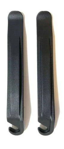 Paquete de 2 (dos) palancas de eliminación de cambio de neumático/tubo de bicicleta - negro Foto 3 de 4