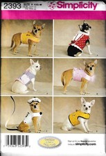 Pet Dog Clothes Jacket Beret & Leash Size XXS-M Sewing Pattern