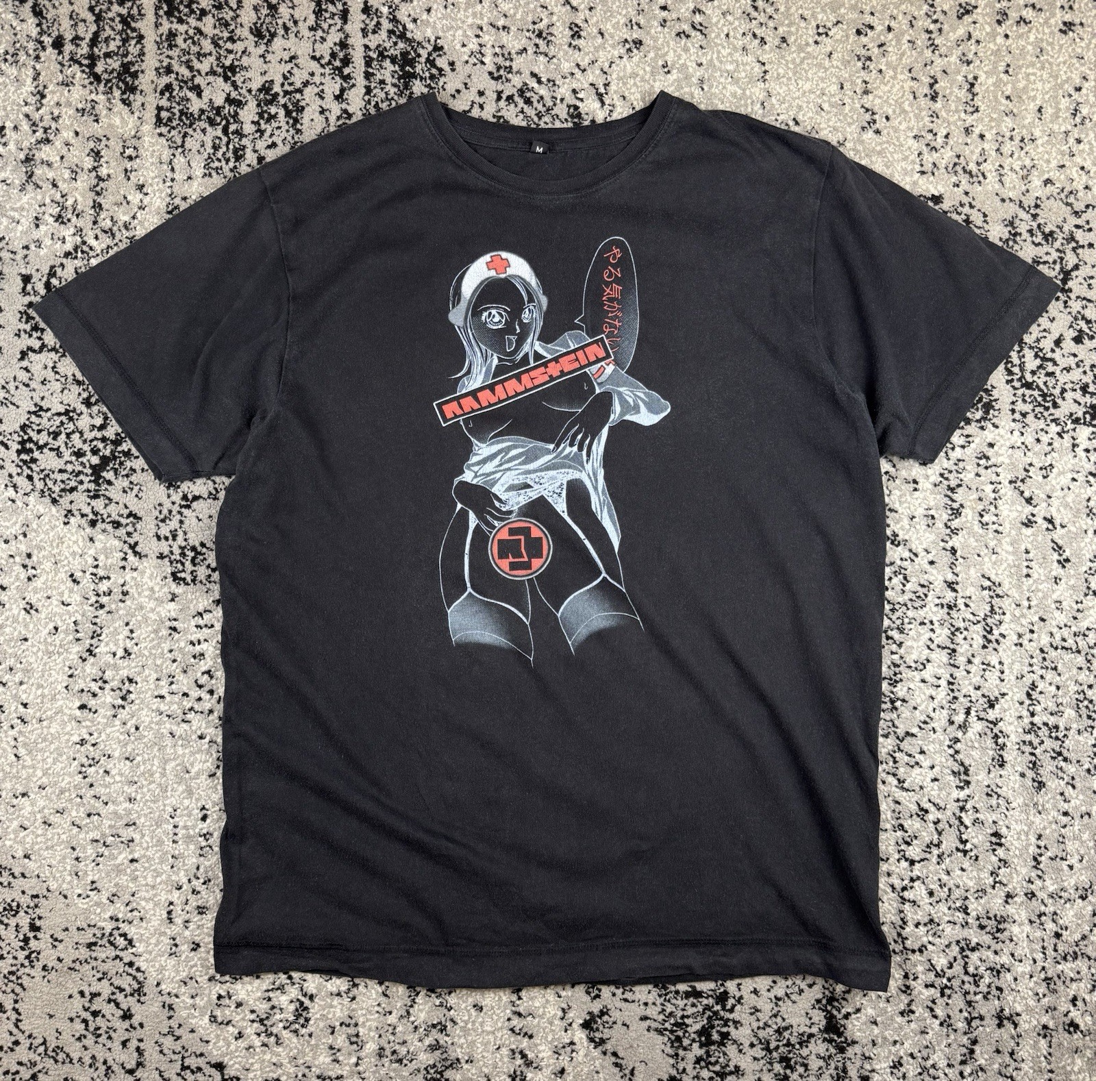 Vintage Rammstein The Roxx Anime Nurse T shirt Men Size M