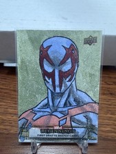 Upper Deck Marvel Beginnings Vol. 2 First Drafts Sketch 11 Spider-man 2099 Jb Upper Deck Marvel Beginnings Vol. 2 First Drafts Sketch 11 Spider-man 2099 Jb