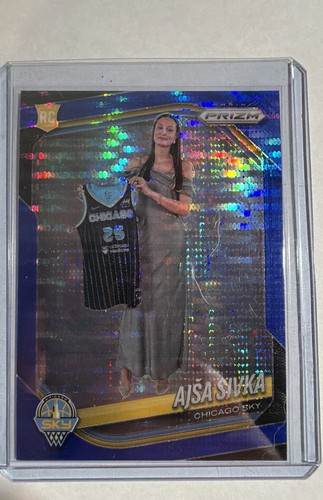 2025 Panini Prizm WNBA - Ajsa Sivka #85 Blue Pulsar Prizm /199 (RC)