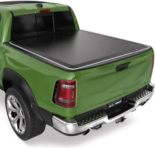 Soft Roll up Truck Bed Tonneau Cover Compatible for 2009-2024 Ram 1500(Inclu. Cl