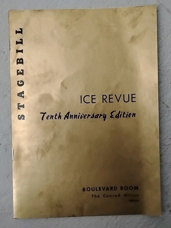 Stagebill From The Ice Revue/Boulevard Room-Conrad Hilton-1958