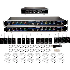 VocoPro 16-Channel Wireless Headset/Lapel Mic System w/Interface 902-927.2mHz