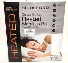 Biddeford Twin Size Electric Heated Mattress Pad with Automatic Shut Off