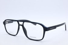 Diesel DL 5309 005 Navigator Gloss Black Eyeglasses Clear Lenses 55mm