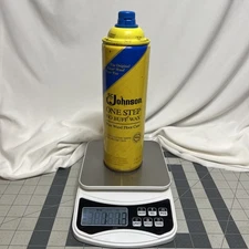 SC Johnson One Step No Buff Wax Half Full Bottle Discontinued Floor Wax