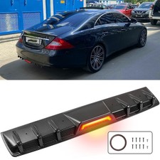 Carbon Fiber Rear Bumper Diffuser Spoiler Tail Brake Light For Mercedes Benz Cls Carbon Fiber Rear Bumper Diffuser Spoiler Tail Brake Light For Mercedes Benz Cls