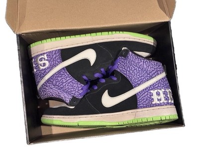 Nike Dunk Premium SB High Send Help 2 Purple/Black/White/Green 616752-016