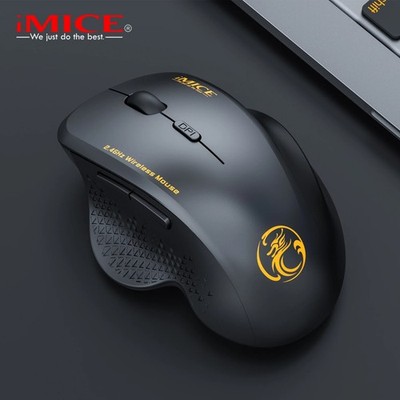 2.4GHz Wireless Optical Mouse Computer Mice 6 Buttons & USB Receiver for Laptop