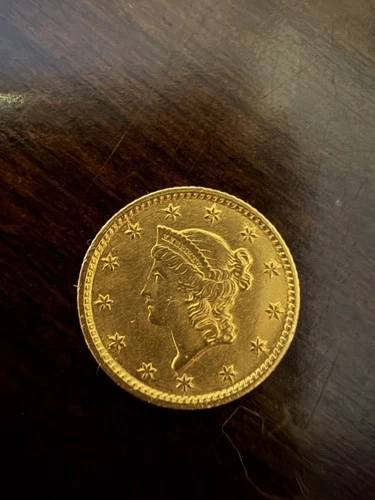 1854 US Liberty Head $1 Small Gold Coin Type 1 - Bullion