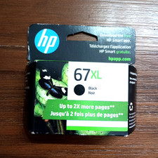 NEW Genuine HP 67XL Black Ink Printer Cartridge 3YM57AN #140 EXP 02/2027 SEALED
