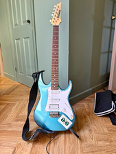 Ibanez GIO Blue Solid Body Electric Guitar 6-String RH 24-Fret Gig Bag