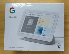 Google Nest Hub (2nd Gen) Smart Display -Chalk (GA01331-US)