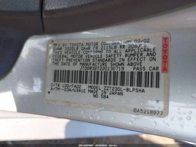 Espejo retrovisor izquierdo Toyota Celica 2002 plateado eléctrico fabricante de equipos originales 148 k millas Foto 2 de 4